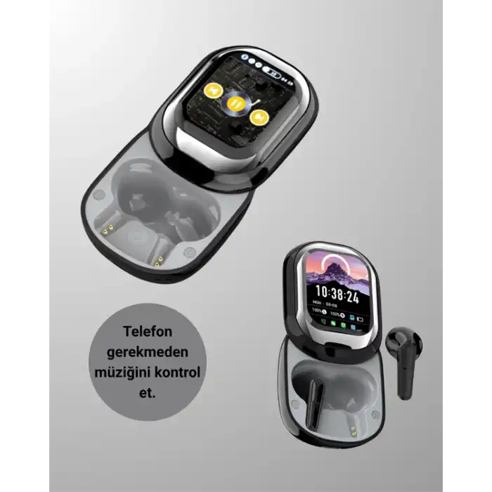 Kişiselleştirilebilir LED Ekranlı Bluetooth Kulaklık – Oyun & Müzik Modlu