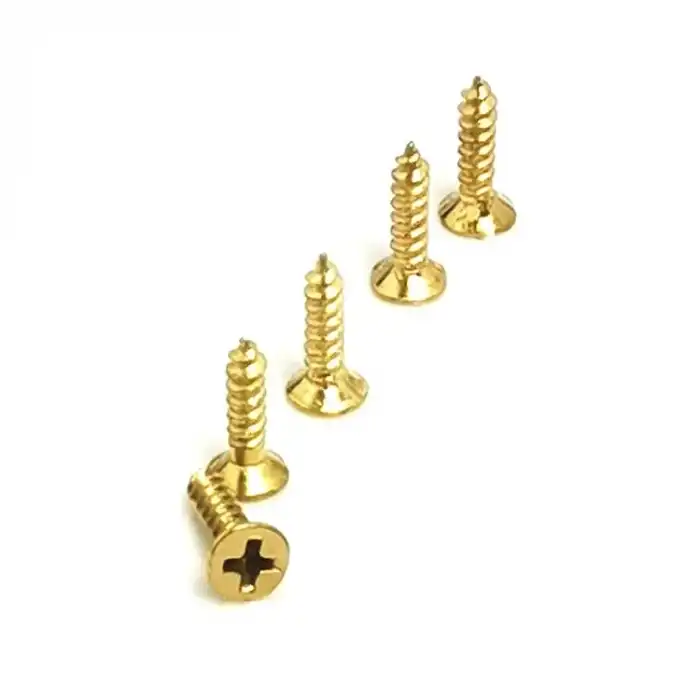 Klips, Menteşe, Ayak, Ağaç, Sunta Vidası 2,2x13 Mm - Sarı 100 Adet