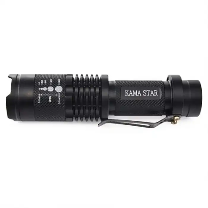 Km 87 Polis Tipi Zoomlu Şarjlı Metal Dağ Kamp Cep Feneri
