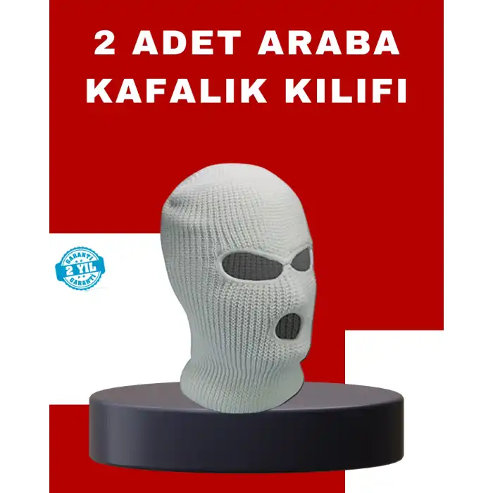 Komik Desenli Araç Koltuk Başlık Kılıfı 2’li Dekoratif Model