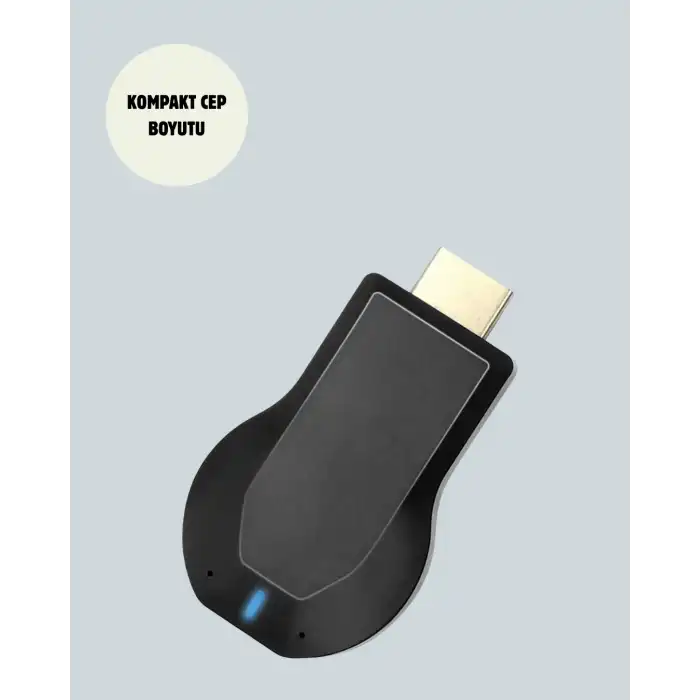 Kompakt HDMI Kablosuz Dongle – 1080p Görüntü ve Plug‑and‑Play Kurulum