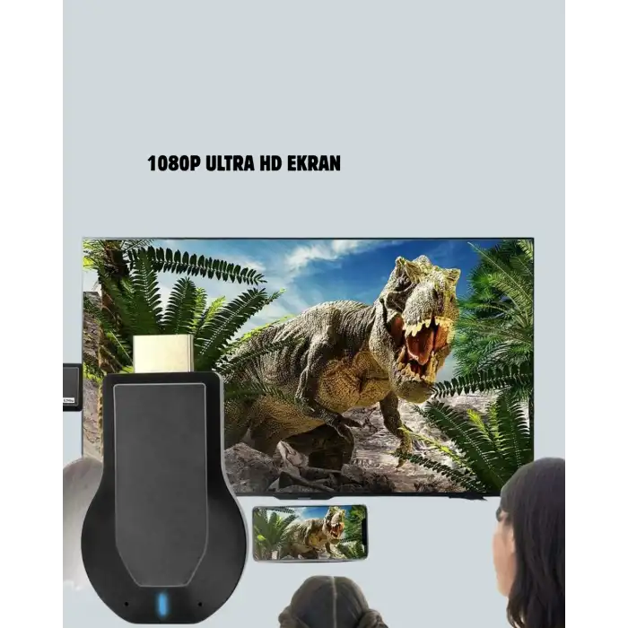 Kompakt HDMI Kablosuz Dongle – 1080p Görüntü ve Plug‑and‑Play Kurulum