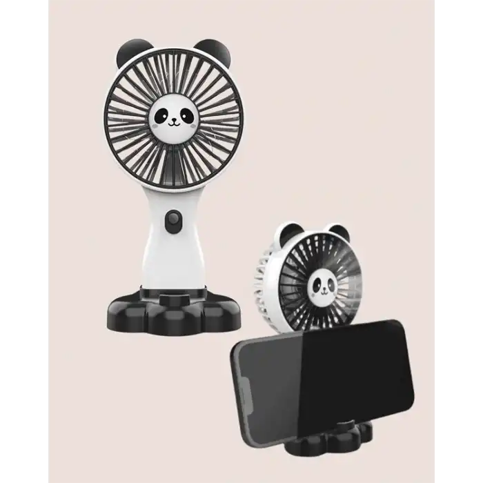 Kompakt Tasarımlı USB Şarjlı Mini Fan – Hayvan Figürlü Vantilatör