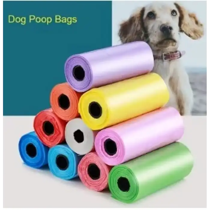 Köpek Dışkı Poşeti 4lü Düz Renk Set Bx40