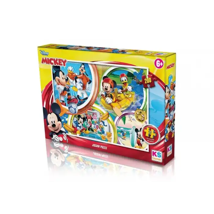 Ks Games 200 Parça Mickey Mouse Puzzle