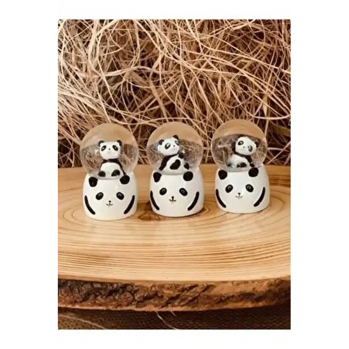 Küçük Boy Panda Kar Küresı Işıklı