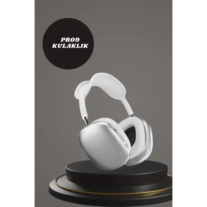 Kulak Üstü P9 Kablosuz Bluetooth Kulaklık ve 7 Kordonlu Akıllı Saat