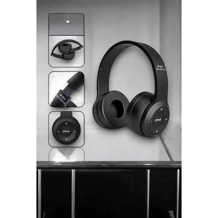 Kulak Üstü TF Kart ve AUX Destekli Ergonomik Bluetooth Kulaklık