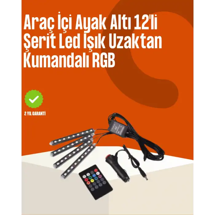 Kumandalı Araç LED Şerit Işıklar