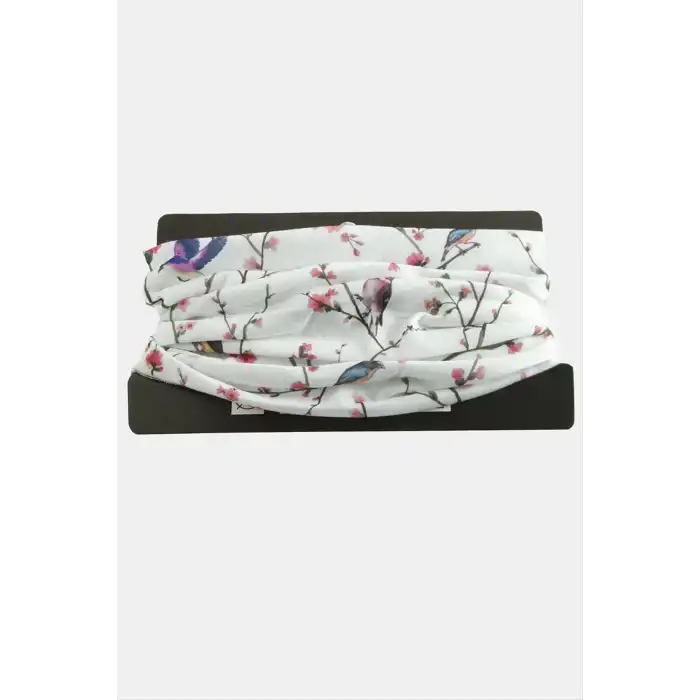 Kuş Desenli Baff Boyunluk