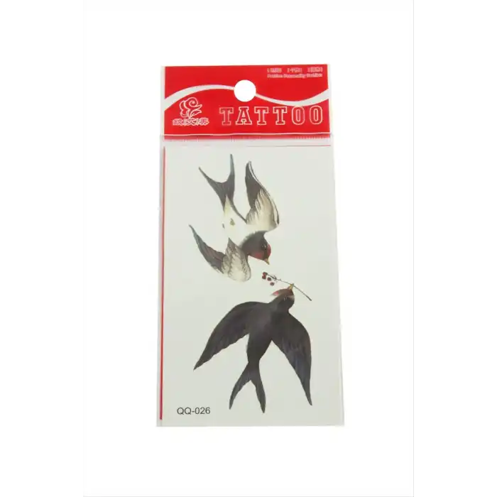 Kuş Tattoo Dövme Sticker