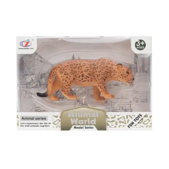 Kutulu Model Figür Hayvan Kurt Leopar