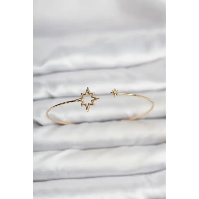 Kutup Yıldızı Model Gold Renk Bileklik