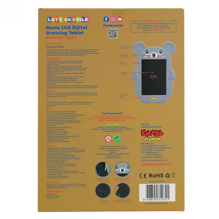 LC-31072 Koala Çizim Tableti 8.5 inç -Lets be Child