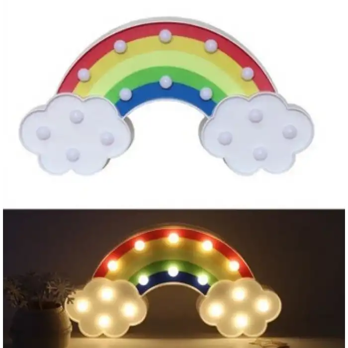 Led Işıklı Gökkuşağı Gece Lambası