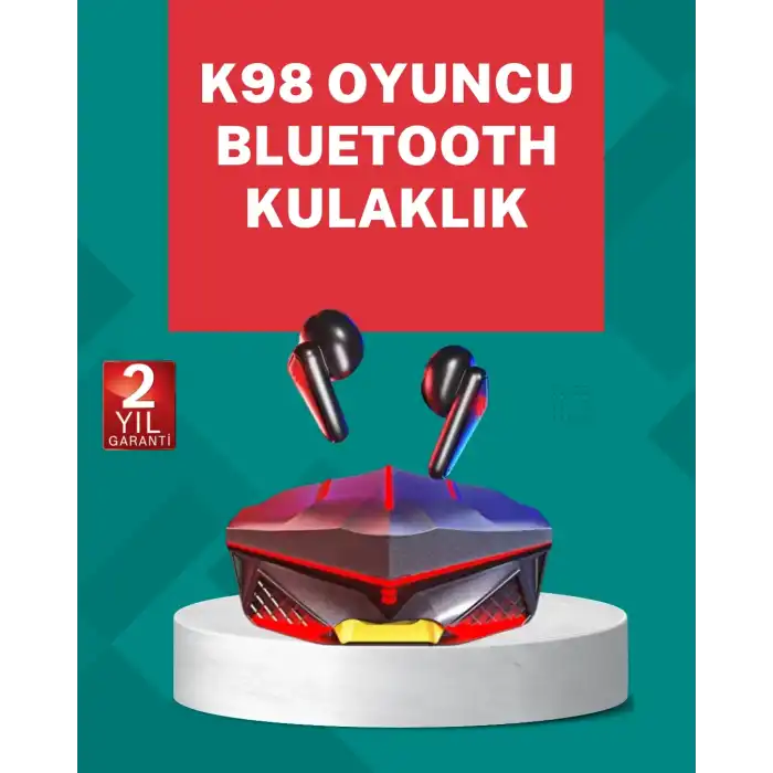 Led Işıklı Kablosuz  Kulaklık Ergonomik Tasarım