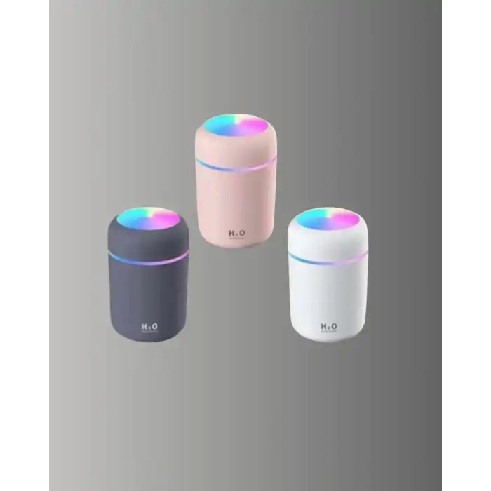 LED Işıklı Sessiz Masaüstü Nemlendirici – 3 Buhar Modu