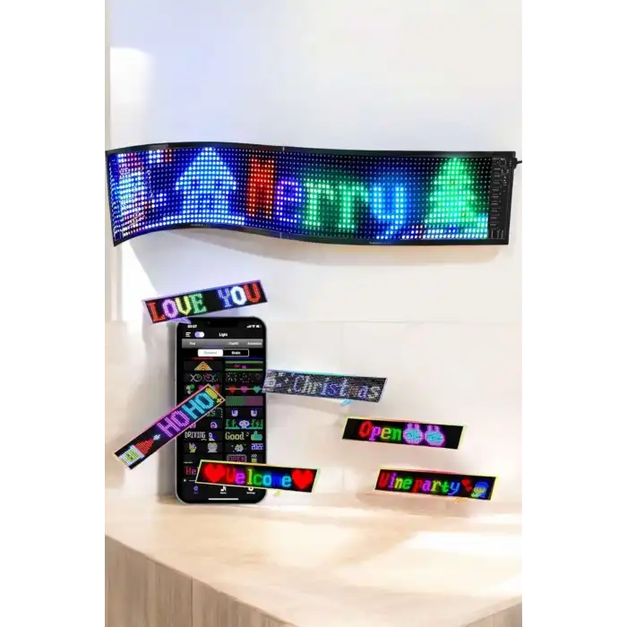 Led Matrix Panel Dijital Ekran Kumandalı Pixsel Görünümlü
