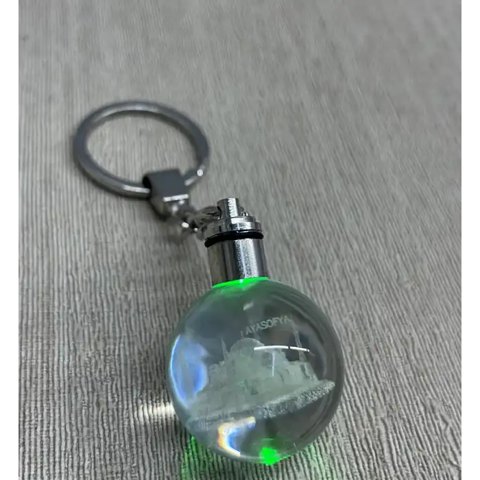 Ledli Ayasofya Tasarımı Kristal Anahtarlık