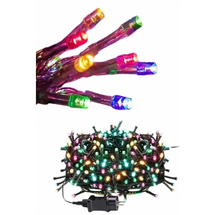 Ledli Fişli Led Dekor Lambası 5m Rgb Yılbaşı Ağacı Işığı