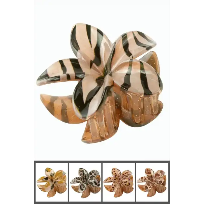 Leopar Desenli Lotus Mandal Toka 8 cm