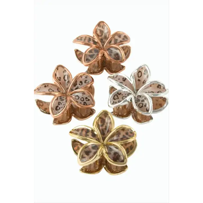 Leopar Desenli Lotus Mandal Toka 8 cm