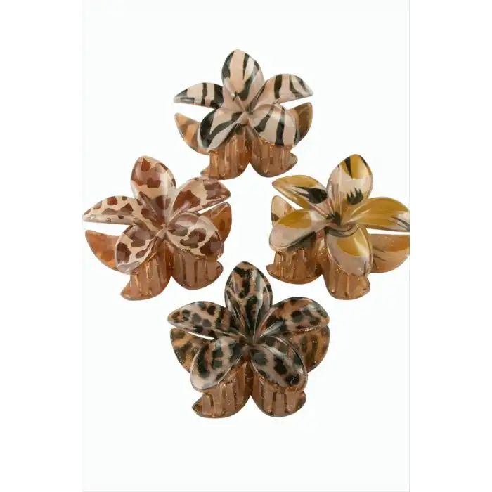 Leopar Desenli Lotus Mandal Toka 8 cm