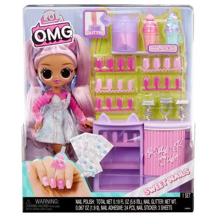 L.O.L. Surprise Sweet Nails OMG Kitty K Kafe