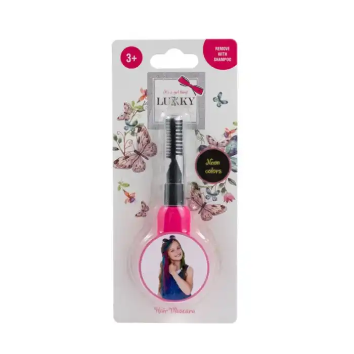Lukky Saç Maskarası Neon Pembe