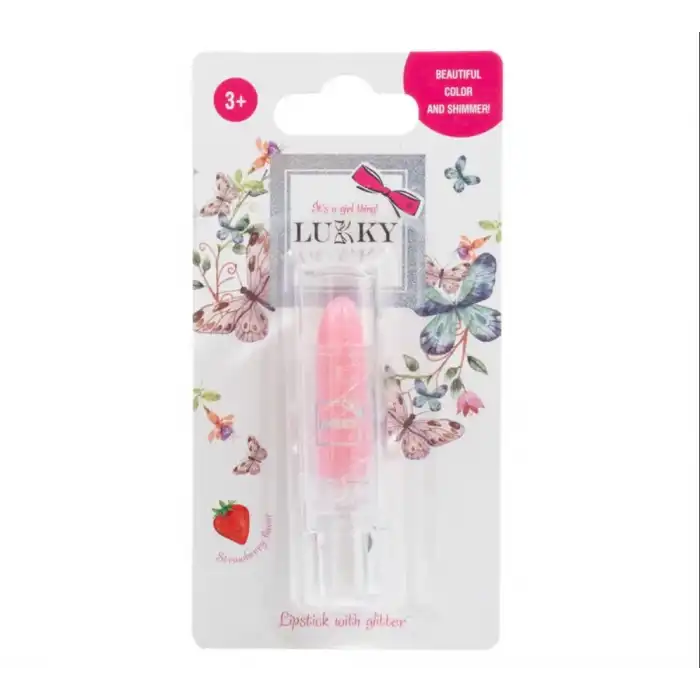 Lukky Simli Ruj Pembe Çilek Aromalı