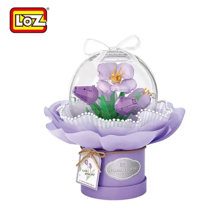 LZ1297 LOZ  LEDLİ ORKİDE BUKETİ  BLOCK OYUNCAK 272 PARÇA