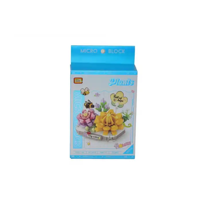 LZ8832 LOZ  Kremsi Yeşim Lotus   BLOCK OYUNCAK