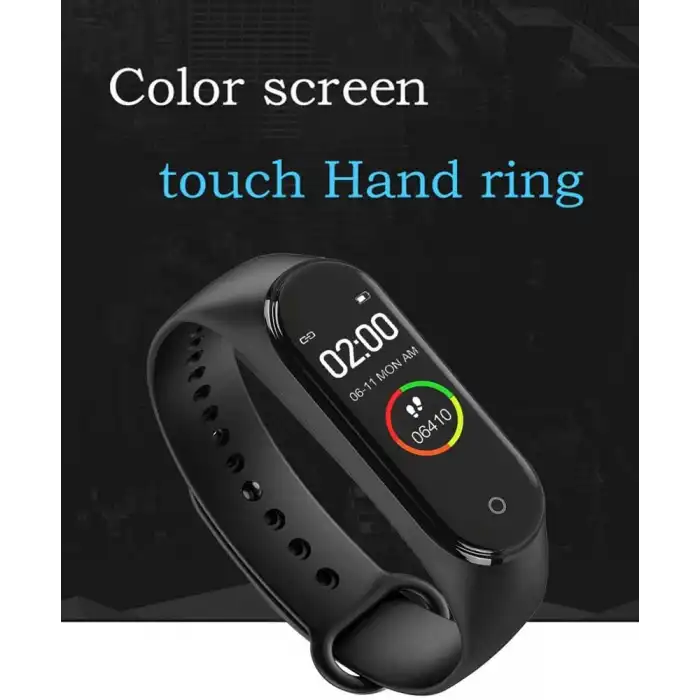 M4 Akıllı Saat Bileklik Kalp Hızı Kan Basıncı Nabız Pedometre Smart Watch
