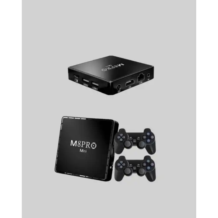 M8Pro Android TV Box ve Retro Oyun Konsolu 64GB