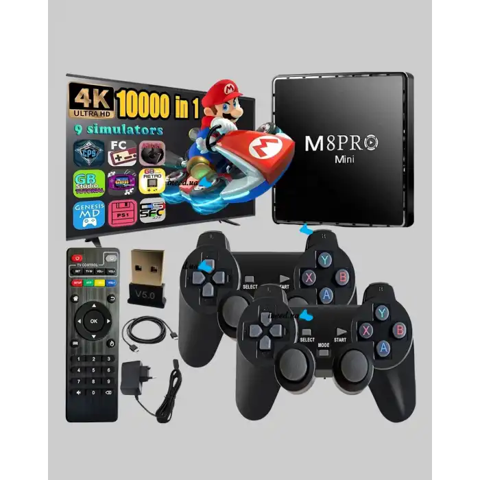 M8Pro Mini 2 10K Android TV Box – Oyun Konsolu ve Akıllı Medya Merkezi