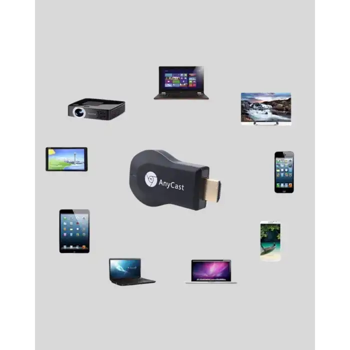M9 Plus Kablosuz HDMI Görüntü Aktarıcı – Tak Çalıştır, iOS Android Windows Uyumlu
