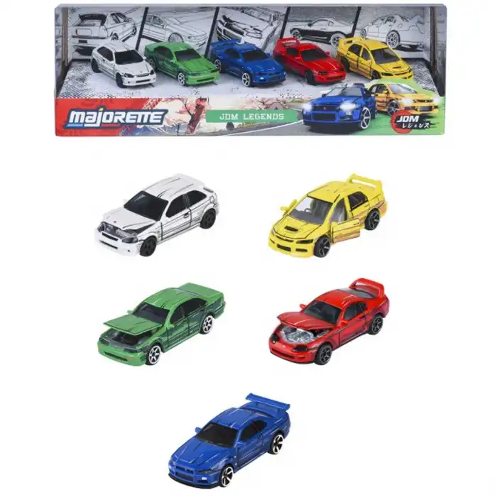 Majorette JDM Legends Anime 5li Araba Seti