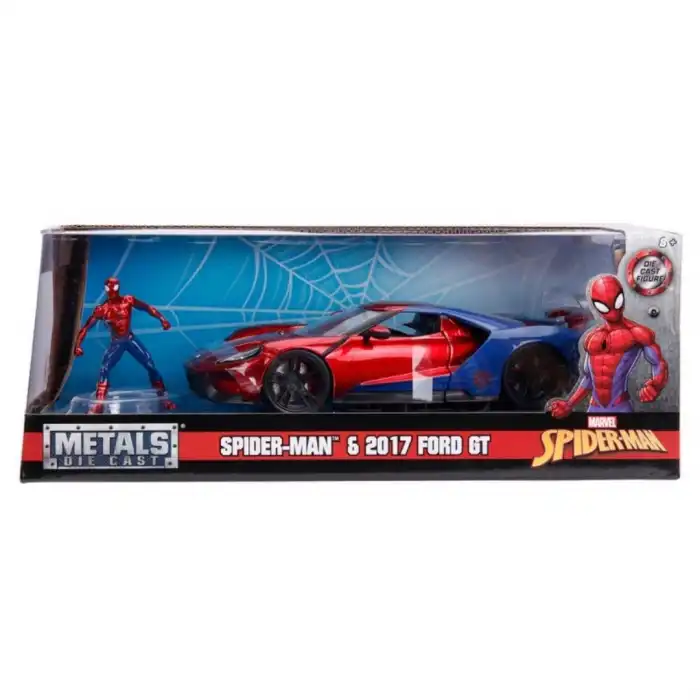 Marvel Örümcek Adam Figürü 2017 ve Ford GT Model Araç