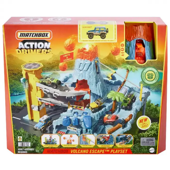 Matchbox Aksiyon Sürücüleri Volkanik Alanda Macera Oyun Seti HHW21