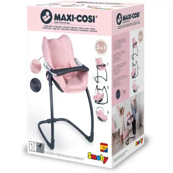 Maxi-Cosi Oyuncak Oyuncak Bebek Mama Sandalyesi Pembe