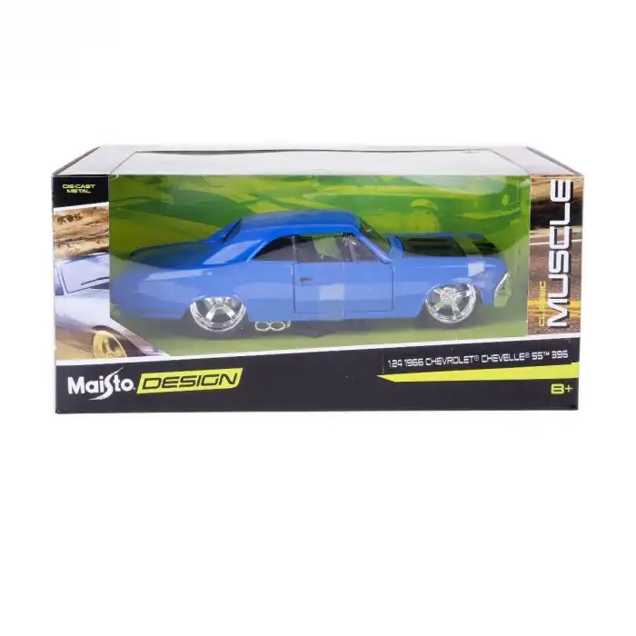 MAY 31333 1:24 1966 Chevrolet Chevelle SS 396 Model Araba