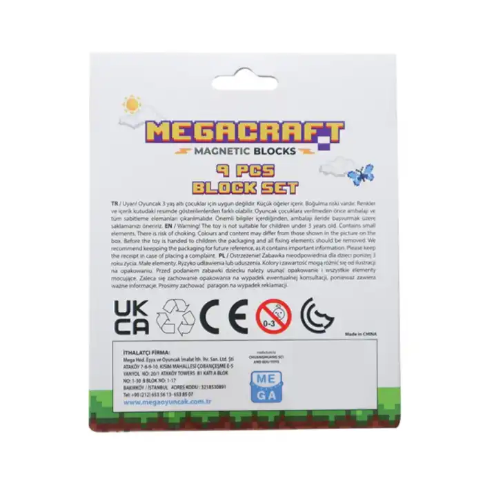 Megacraft 9 Parça Ağaç Gövde Blok