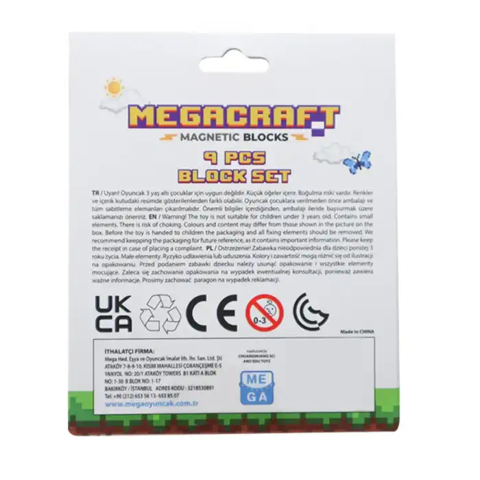Megacraft 9 Parça Yaprak Çimen Blok