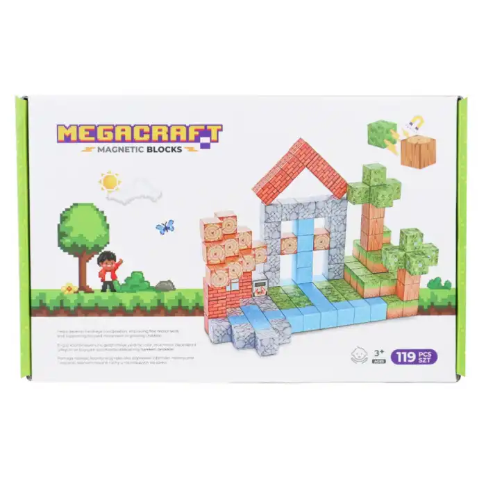Megacraft Orman ve Ev Temalı Mıknatıslı Bloklar 119 Parça