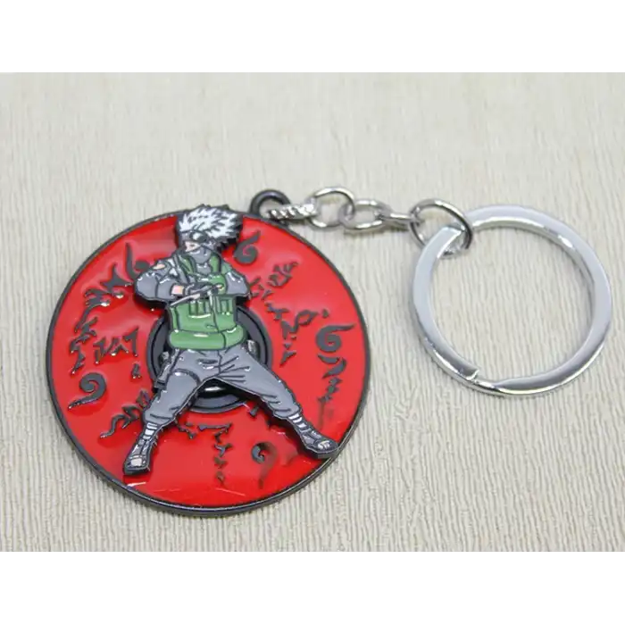Metal Dönen Anime Figür Anahtarlık