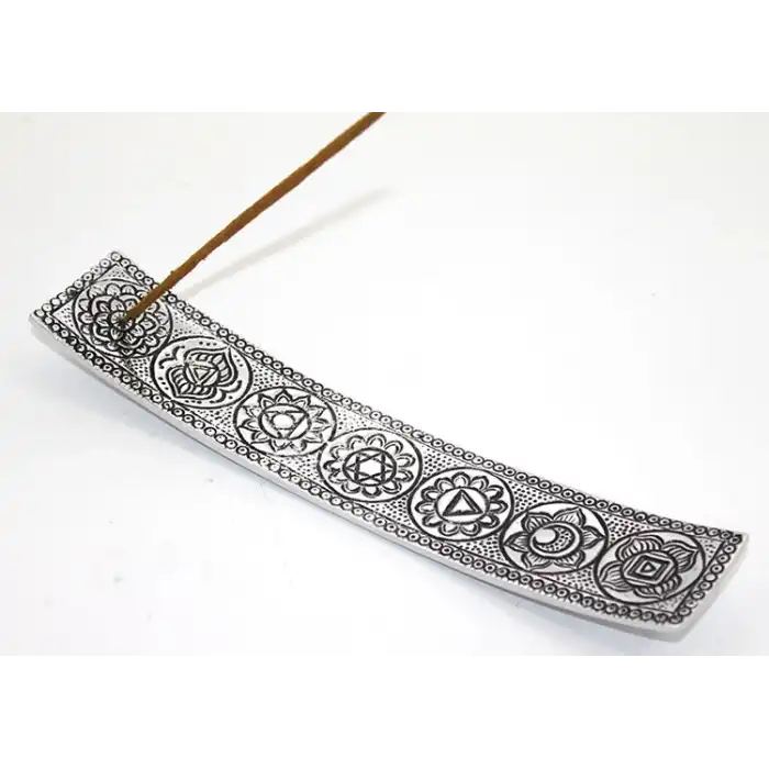 Metal Kayık 7 Çakra (Chakra) Tütsülük