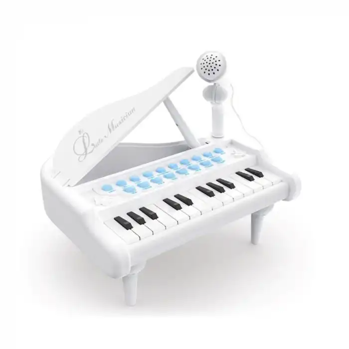 Mikrofonlu 24 Tuşlu Piyano MP3 (Pembe,Siyah,Beyaz)
