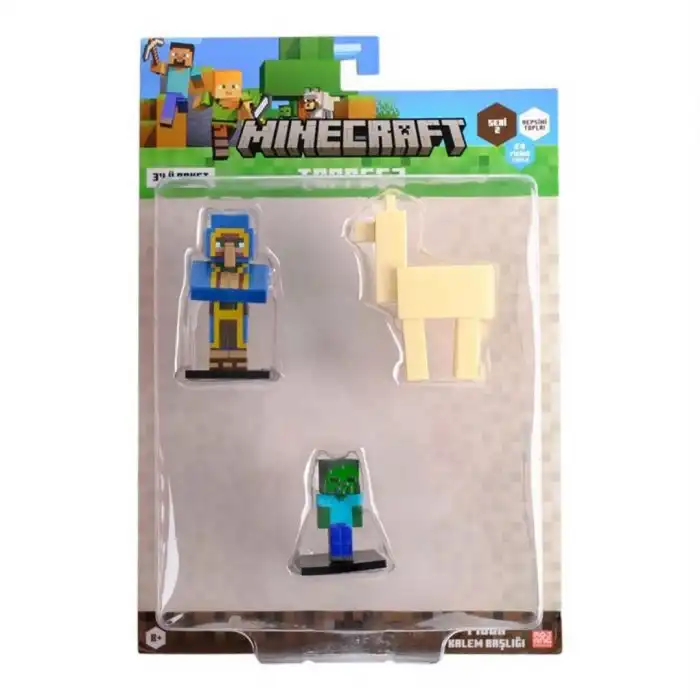 Minecraft 3D Toppeez 3lü Figür Seti Seri 2