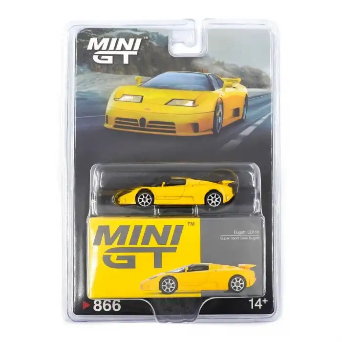 Mini GT 1/64 Bugatti EB110 Super Sport Giallo Bugatti