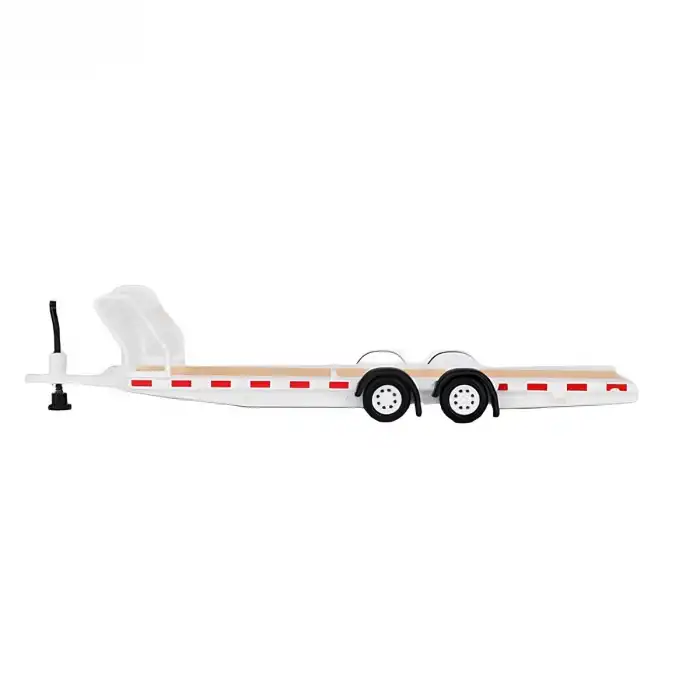 Mini GT 1/64 Car Hauler Trailer White MGTAC21